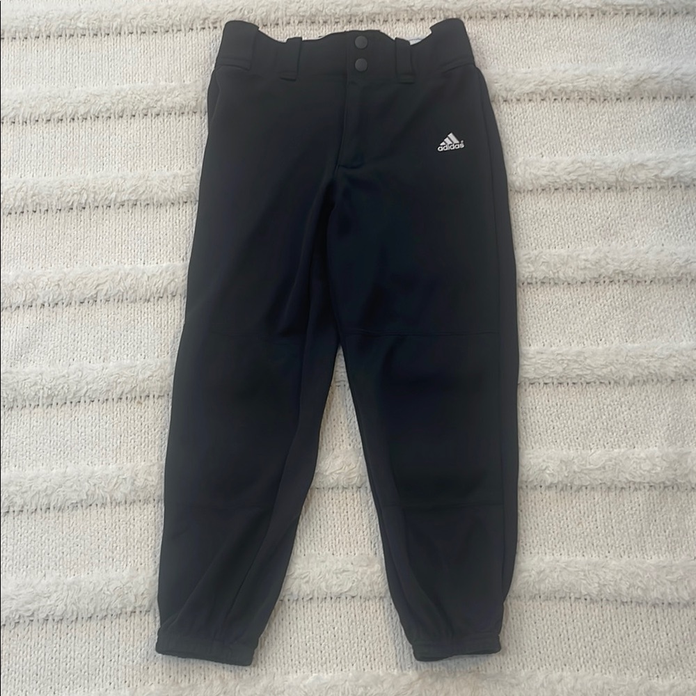 Adidas Climalite baseball pants Black knickers elastic waist Youth boys size M